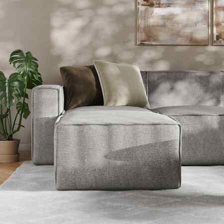 Flash Furniture Bridgetown Luxury Modular 6 Piece Sectional Sofa, Gray IS-IT2231-6PCSEC-GRY-GG